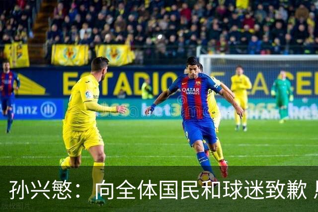 孙兴慜：向全体国民和球迷致歉 恳请少些过度批评伤害